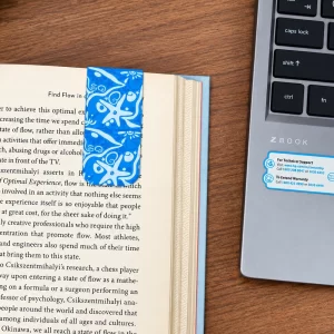 Blue bound Magnetic Bookmark