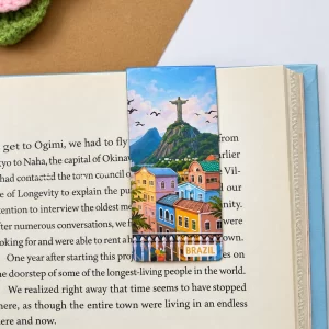 Colorful Brazil Magnetic Bookmark